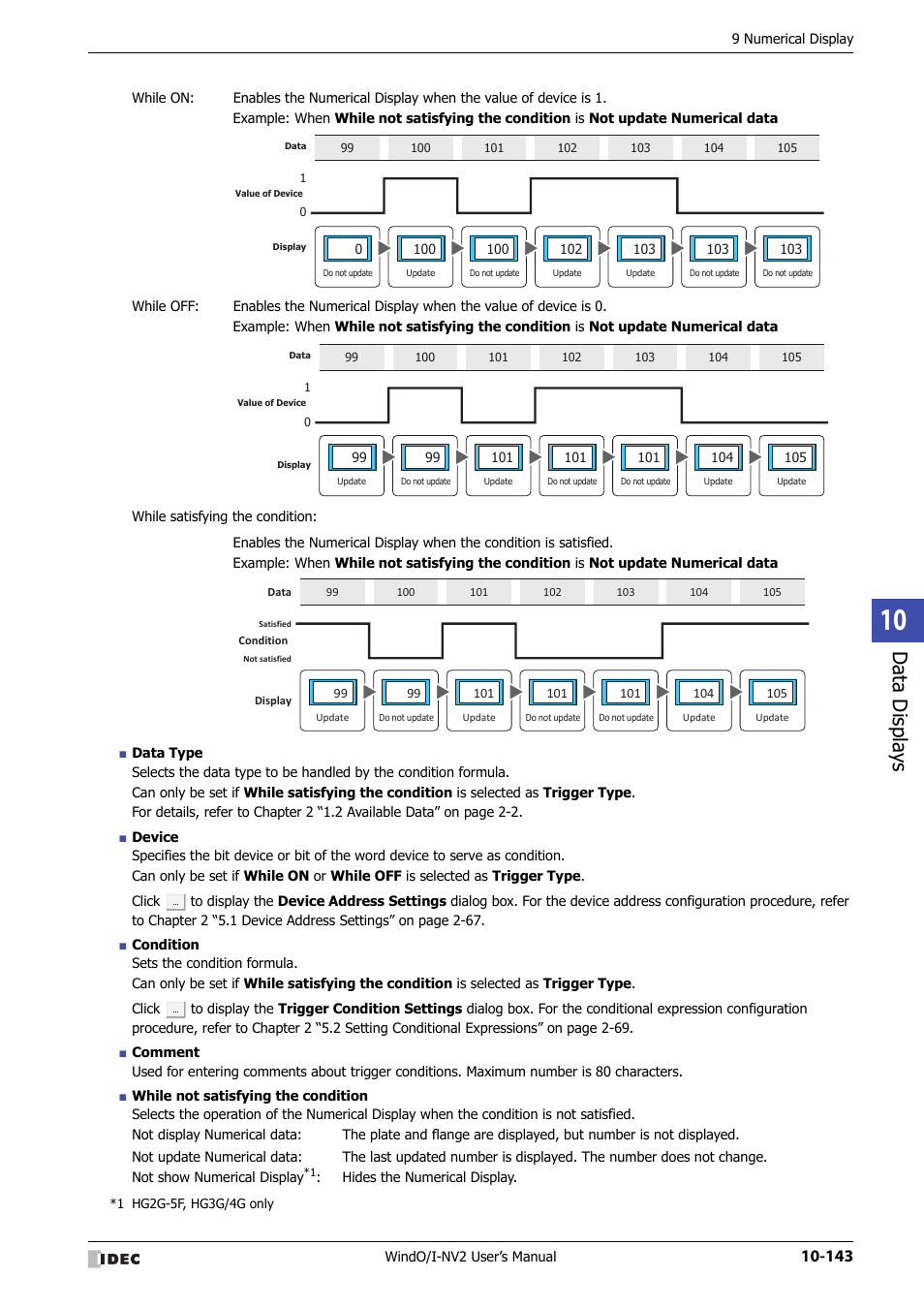 Data displa ys | IDEC High Performance Series User Manual | Page 655 / 1448