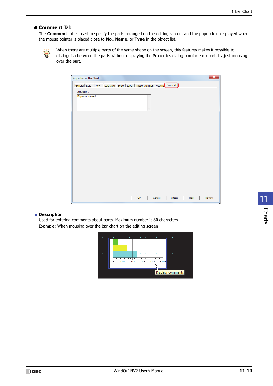 Comment tab | IDEC High Performance Series User Manual | Page 691 / 1448