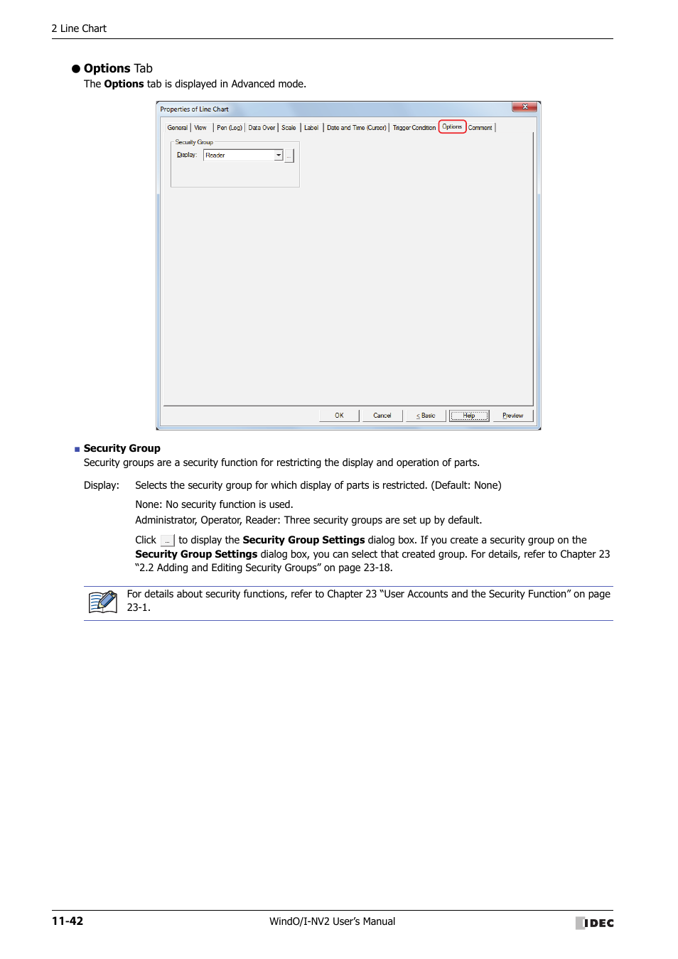 Options tab | IDEC High Performance Series User Manual | Page 714 / 1448