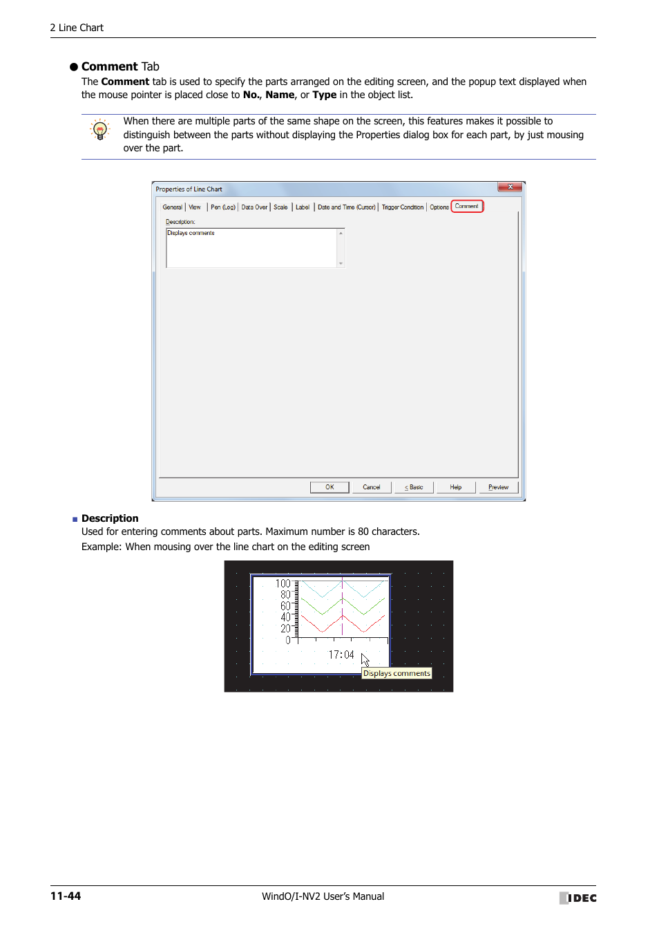 Comment tab | IDEC High Performance Series User Manual | Page 716 / 1448