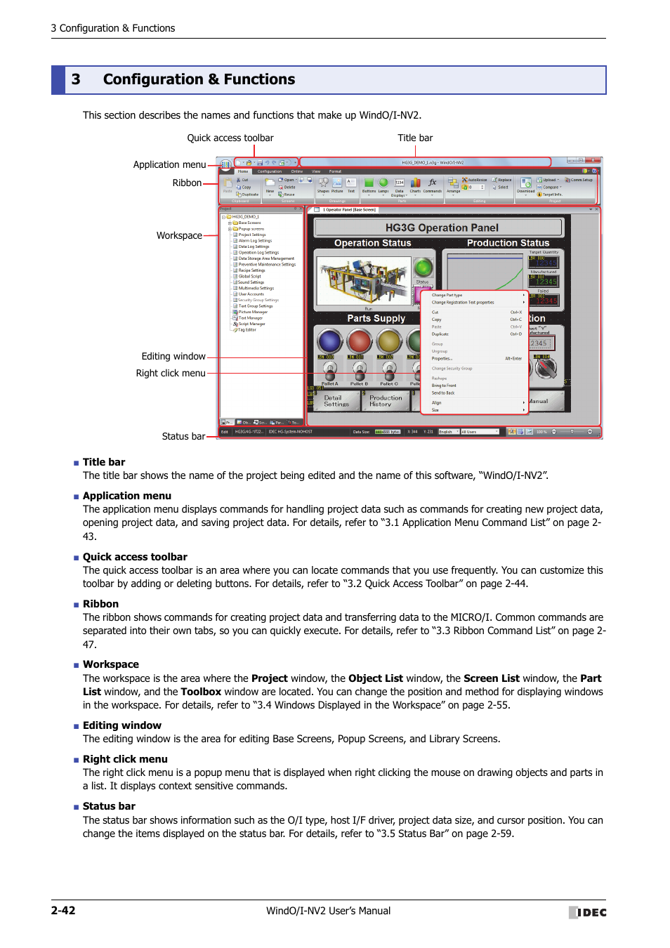 3 configuration & functions, Configuration & functions -42, 3configuration & functions | IDEC High Performance Series User Manual | Page 72 / 1448