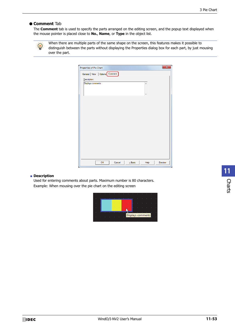 Comment tab | IDEC High Performance Series User Manual | Page 725 / 1448