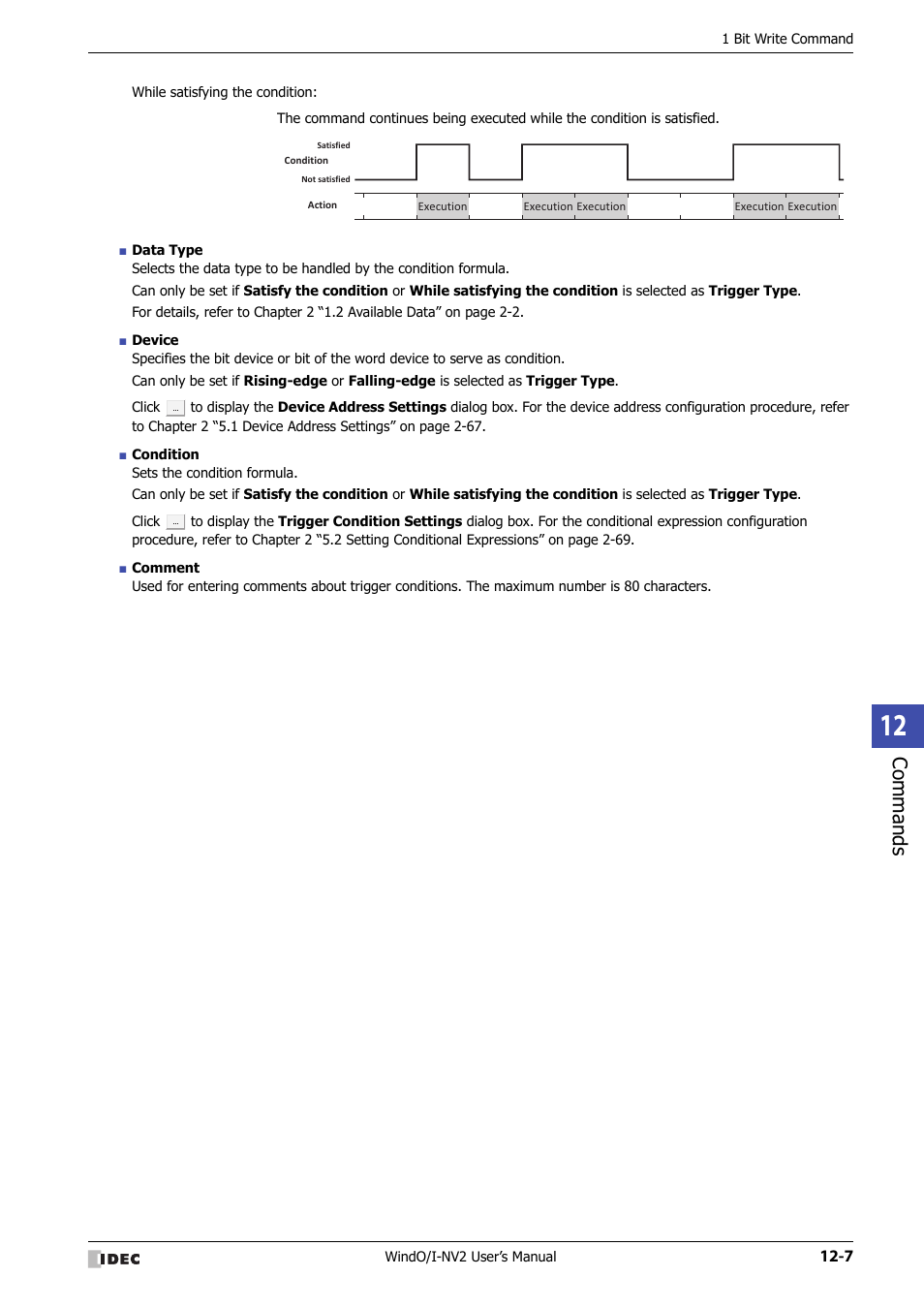 Commands | IDEC High Performance Series User Manual | Page 743 / 1448