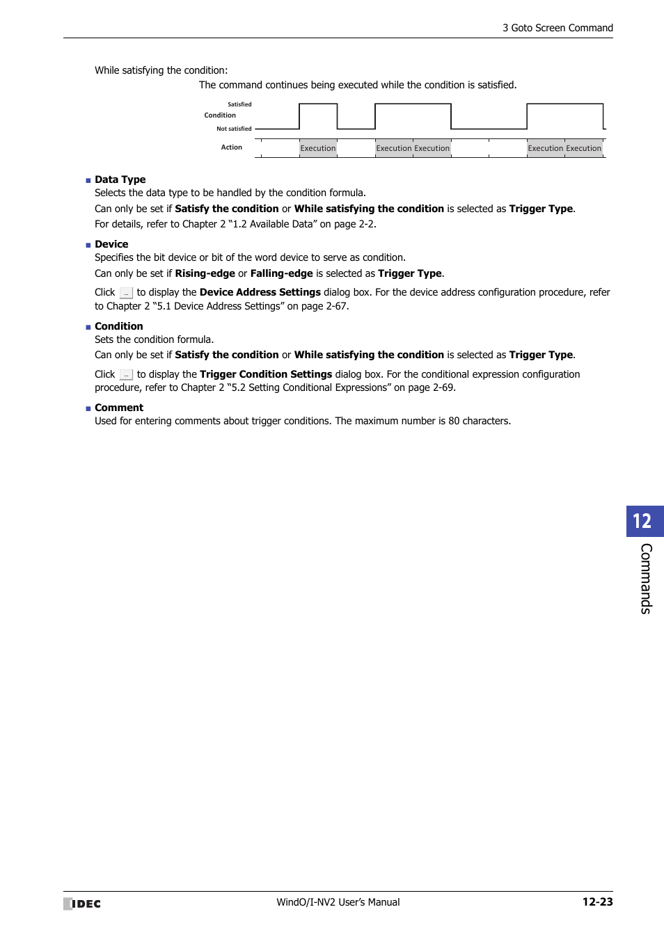 Commands | IDEC High Performance Series User Manual | Page 759 / 1448