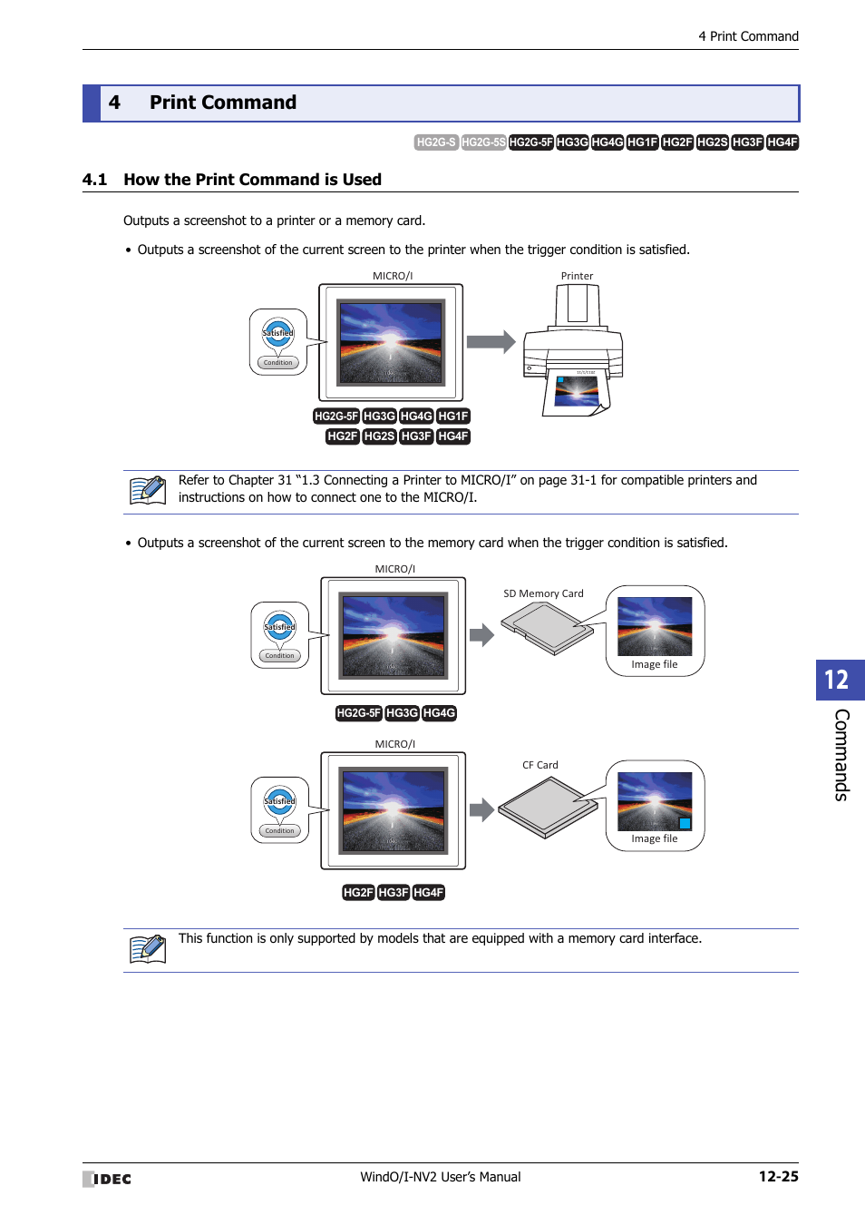 4 print command, 1 how the print command is used, Print command -25 | How the print command is used -25, Commands, 4print command | IDEC High Performance Series User Manual | Page 761 / 1448