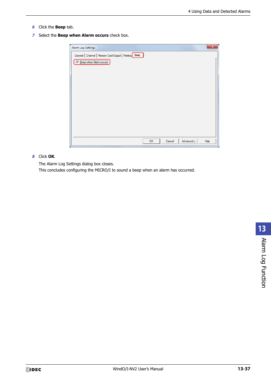 IDEC High Performance Series User Manual | Page 835 / 1448