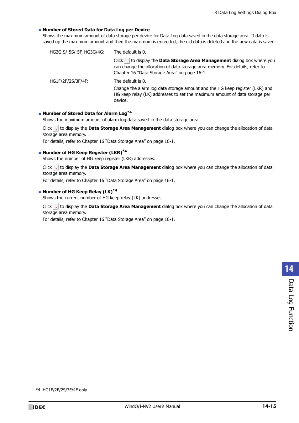 Data log function | IDEC High Performance Series User Manual | Page 853 / 1448