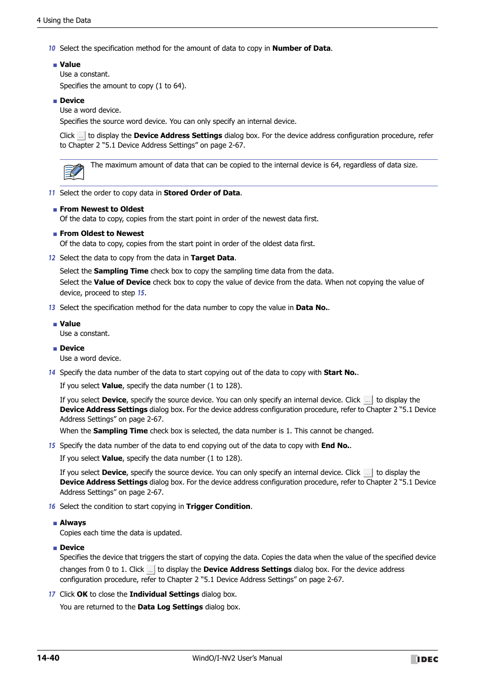 IDEC High Performance Series User Manual | Page 878 / 1448