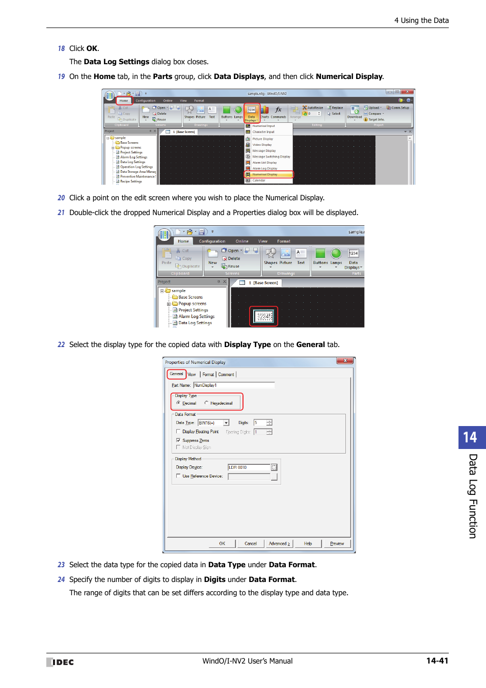 Data log function | IDEC High Performance Series User Manual | Page 879 / 1448