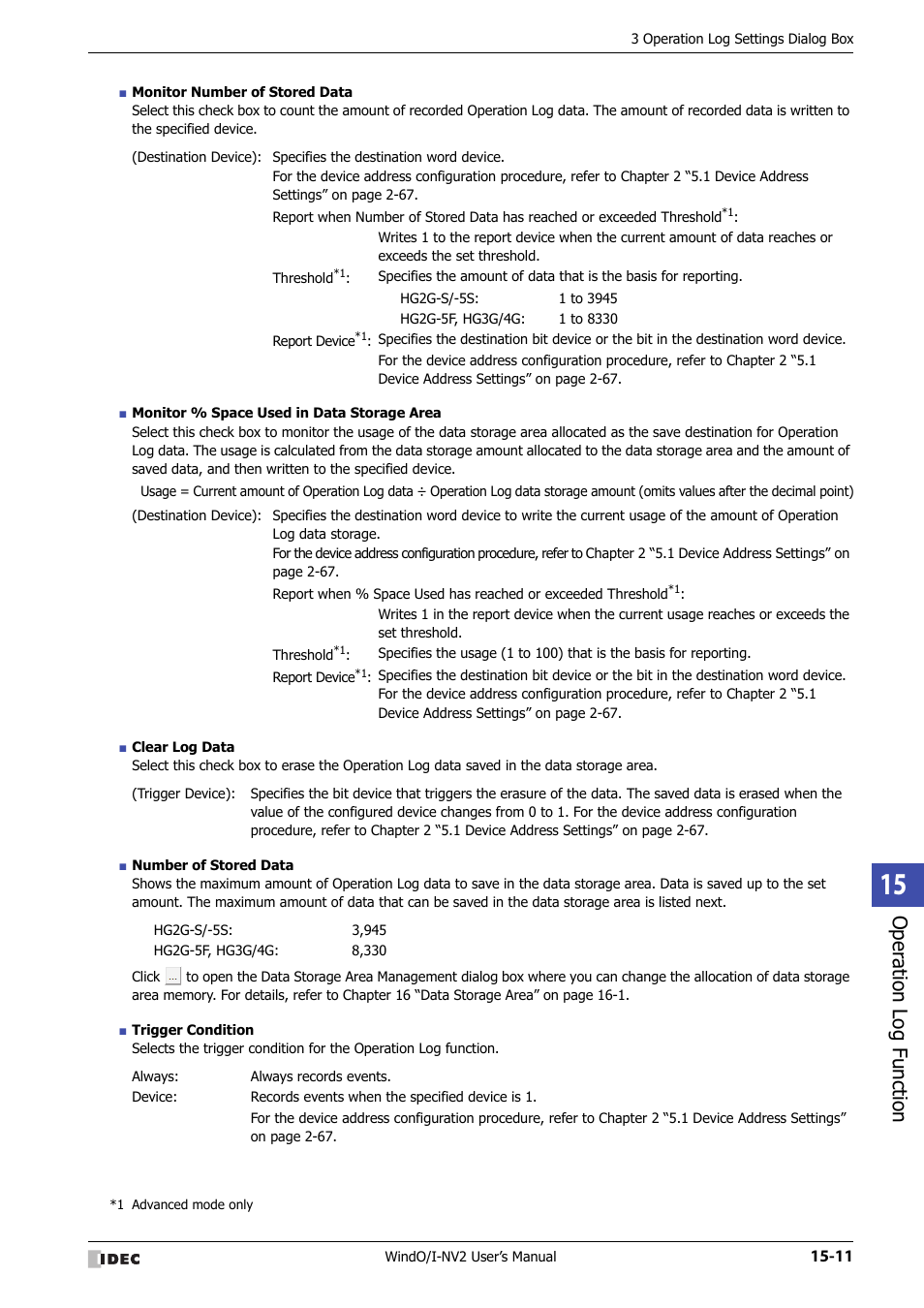 Oper ation log function | IDEC High Performance Series User Manual | Page 893 / 1448