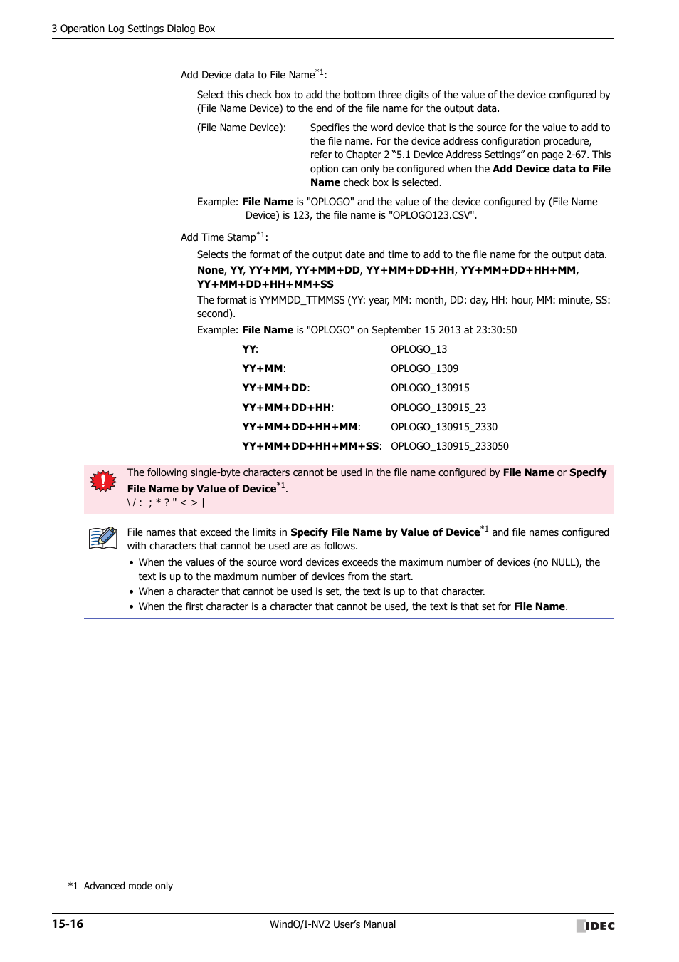 IDEC High Performance Series User Manual | Page 898 / 1448