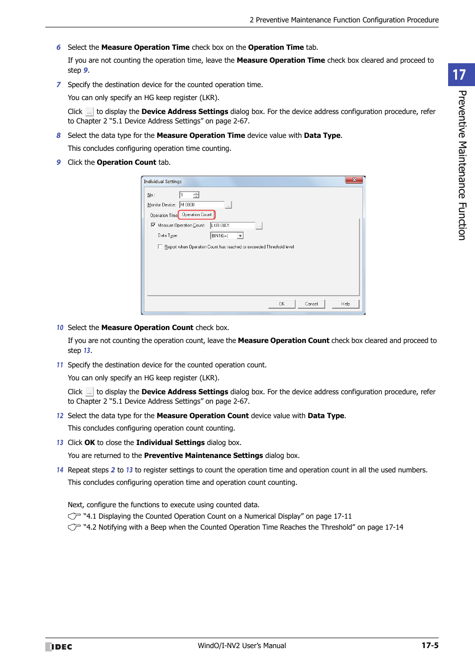 Pr ev entiv e mainte nanc e function | IDEC High Performance Series User Manual | Page 913 / 1448