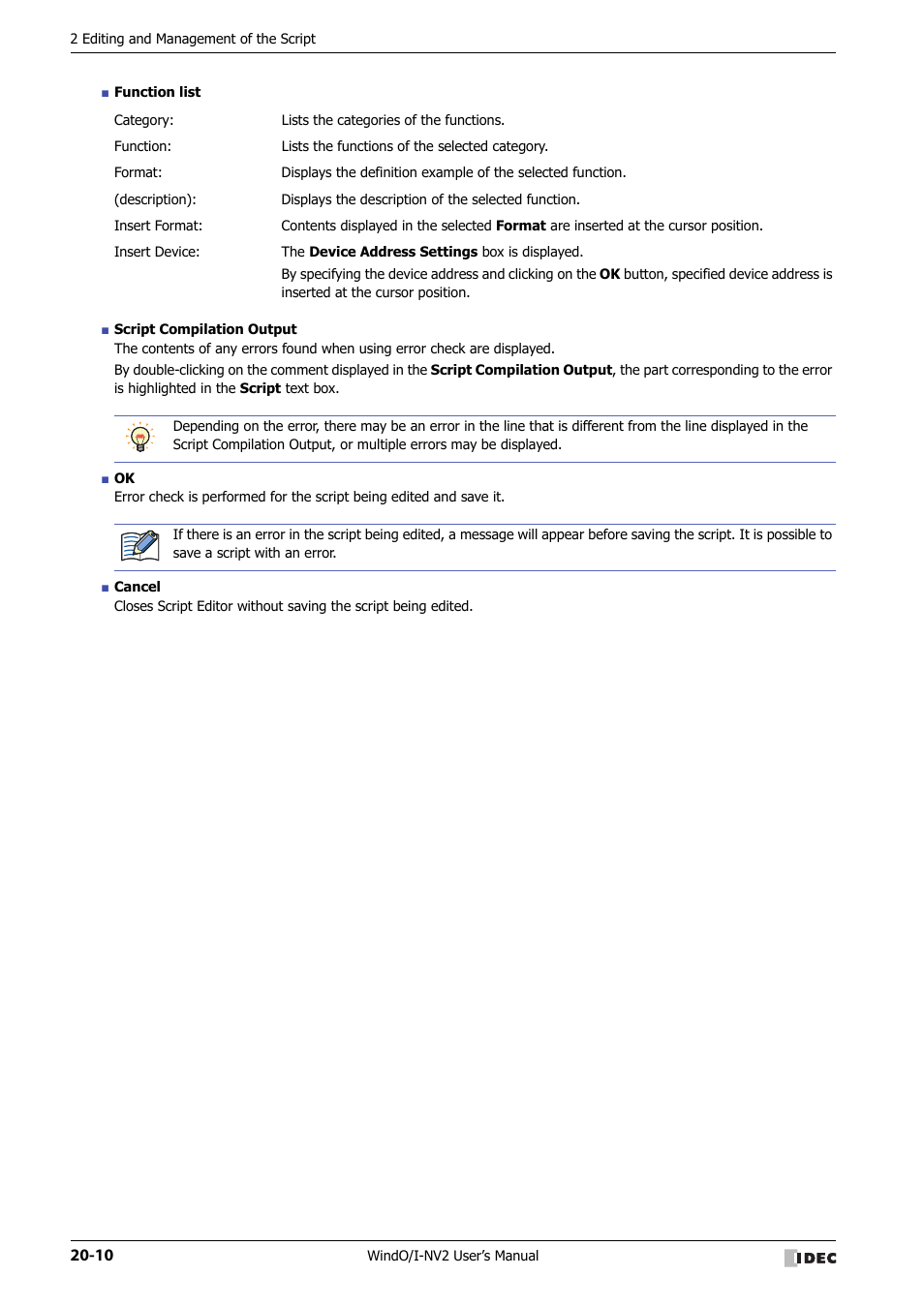 IDEC High Performance Series User Manual | Page 974 / 1448