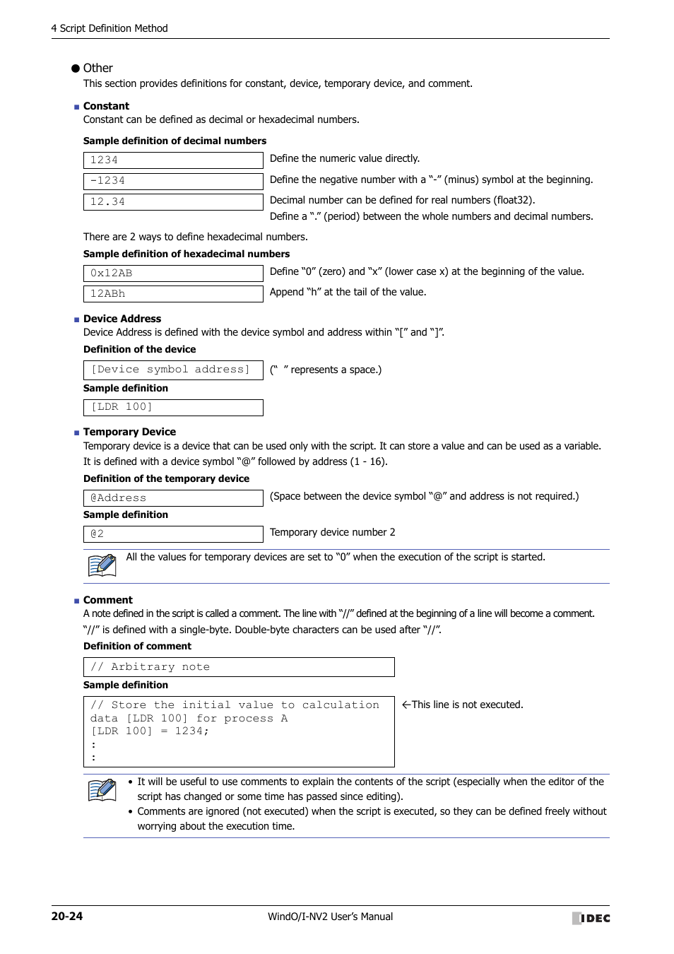 Other | IDEC High Performance Series User Manual | Page 988 / 1448