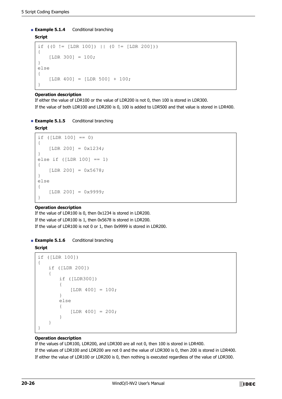 IDEC High Performance Series User Manual | Page 990 / 1448