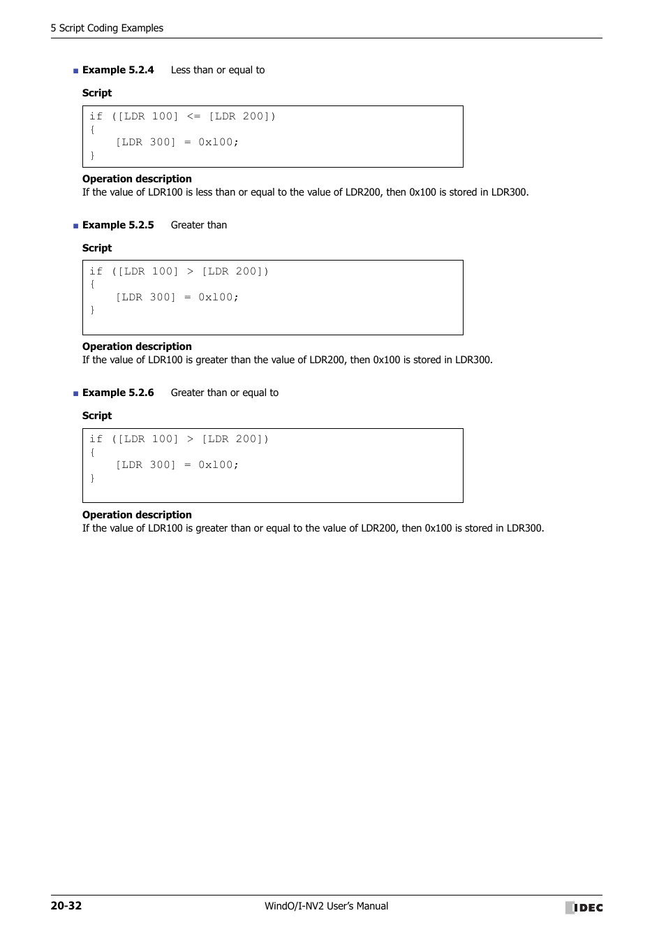 IDEC High Performance Series User Manual | Page 996 / 1448