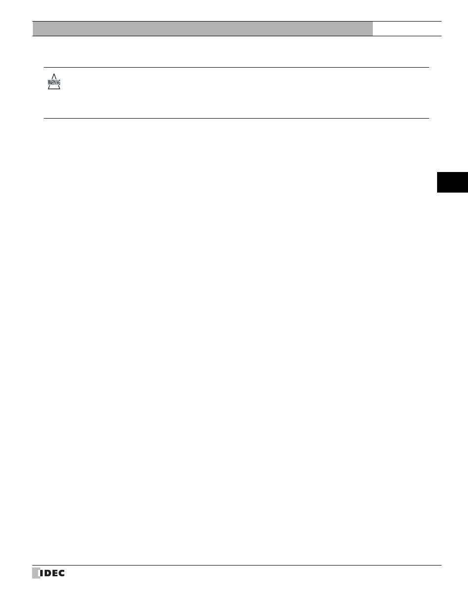 IDEC High Performance Series User Manual | Page 229 / 680