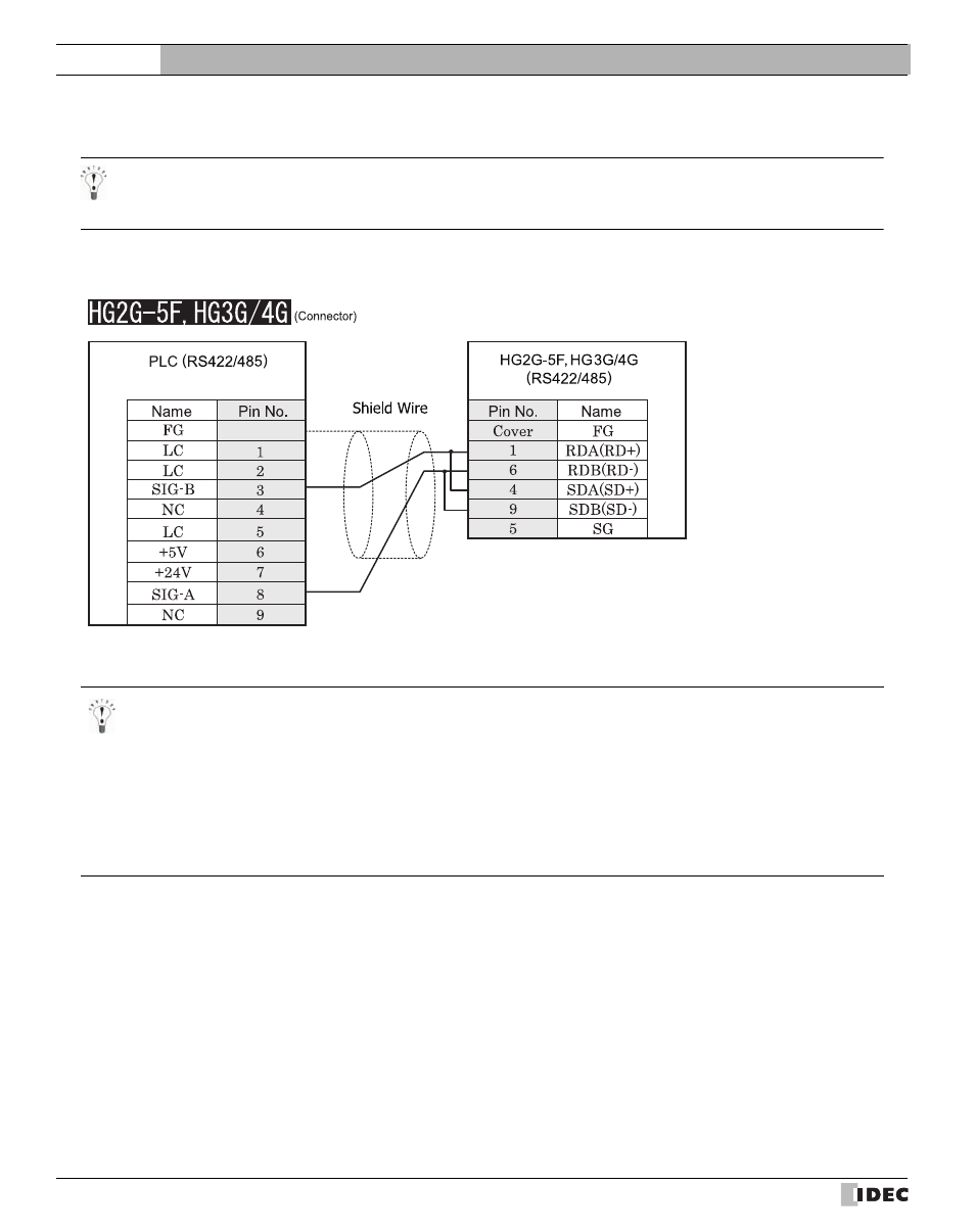 3 connection diagram, Connection diagram, Refer to p222) | External device setup manual | IDEC High Performance Series User Manual | Page 240 / 680