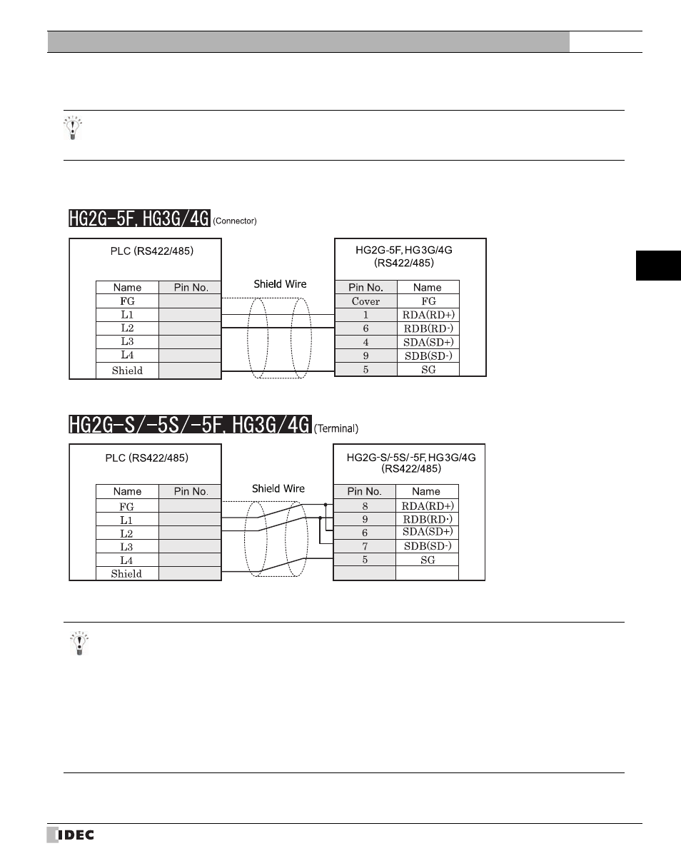 3 connection diagram, Connection diagram, Refer to p265) | External device setup manual | IDEC High Performance Series User Manual | Page 283 / 680