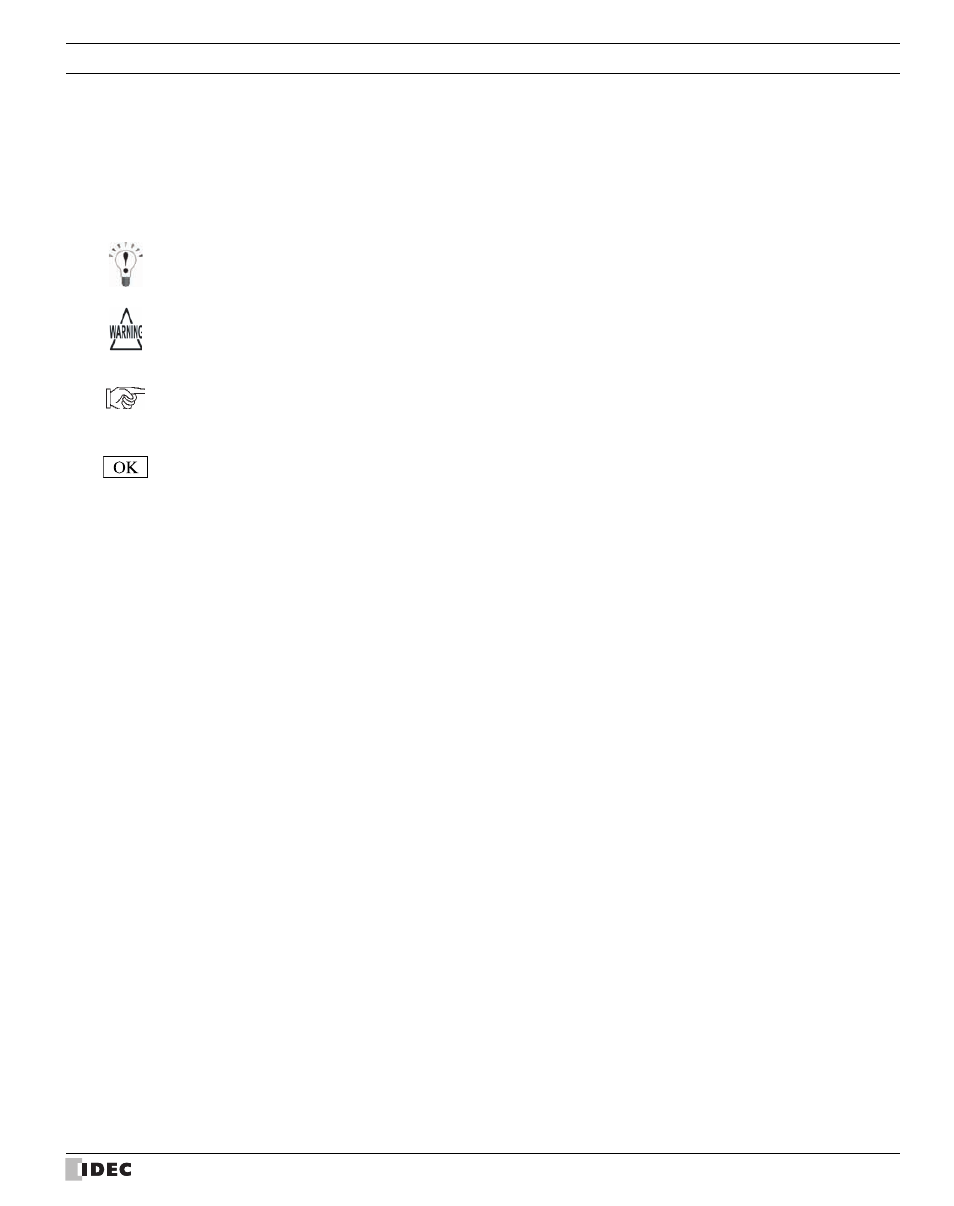 Symbols used in this document, External device setup manual | IDEC High Performance Series User Manual | Page 7 / 680