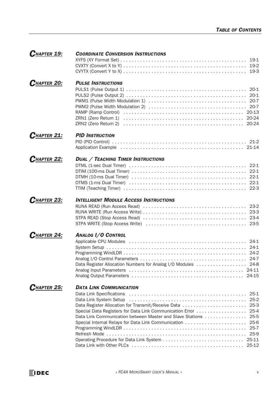 IDEC MicroSmart User Manual | Page 11 / 525