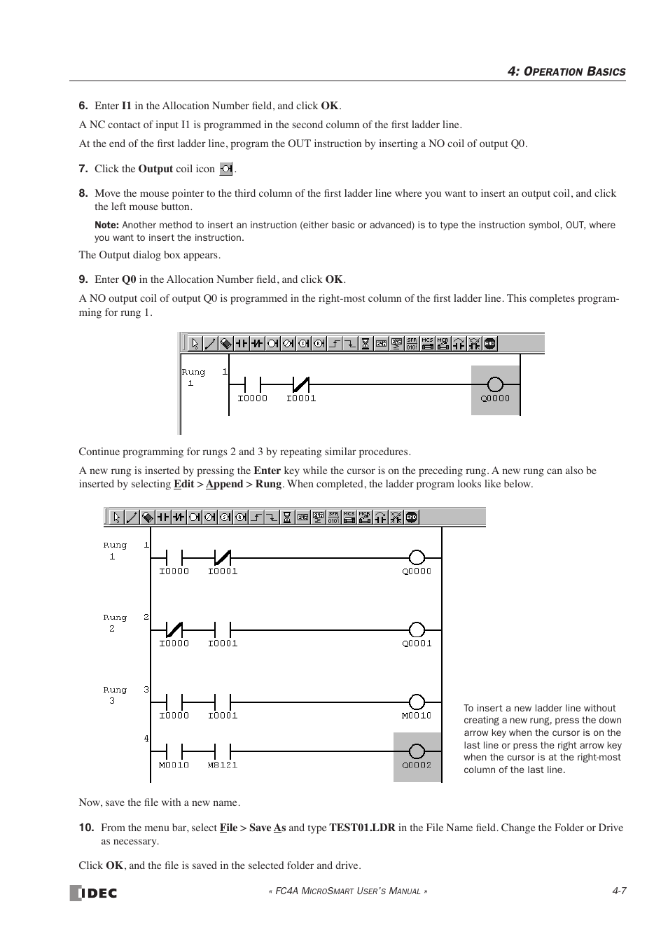 IDEC MicroSmart User Manual | Page 119 / 525