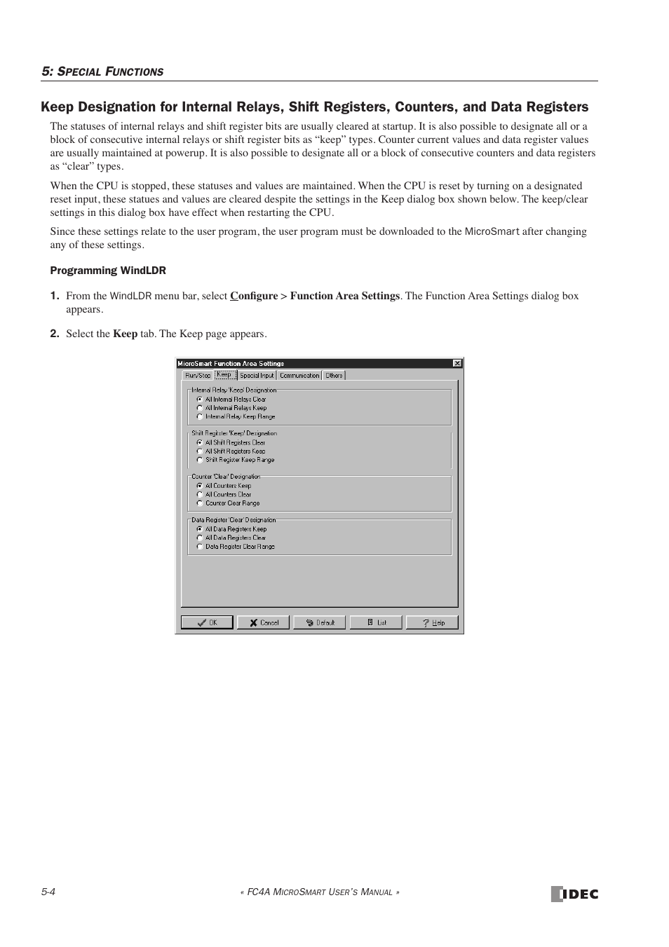 IDEC MicroSmart User Manual | Page 124 / 525