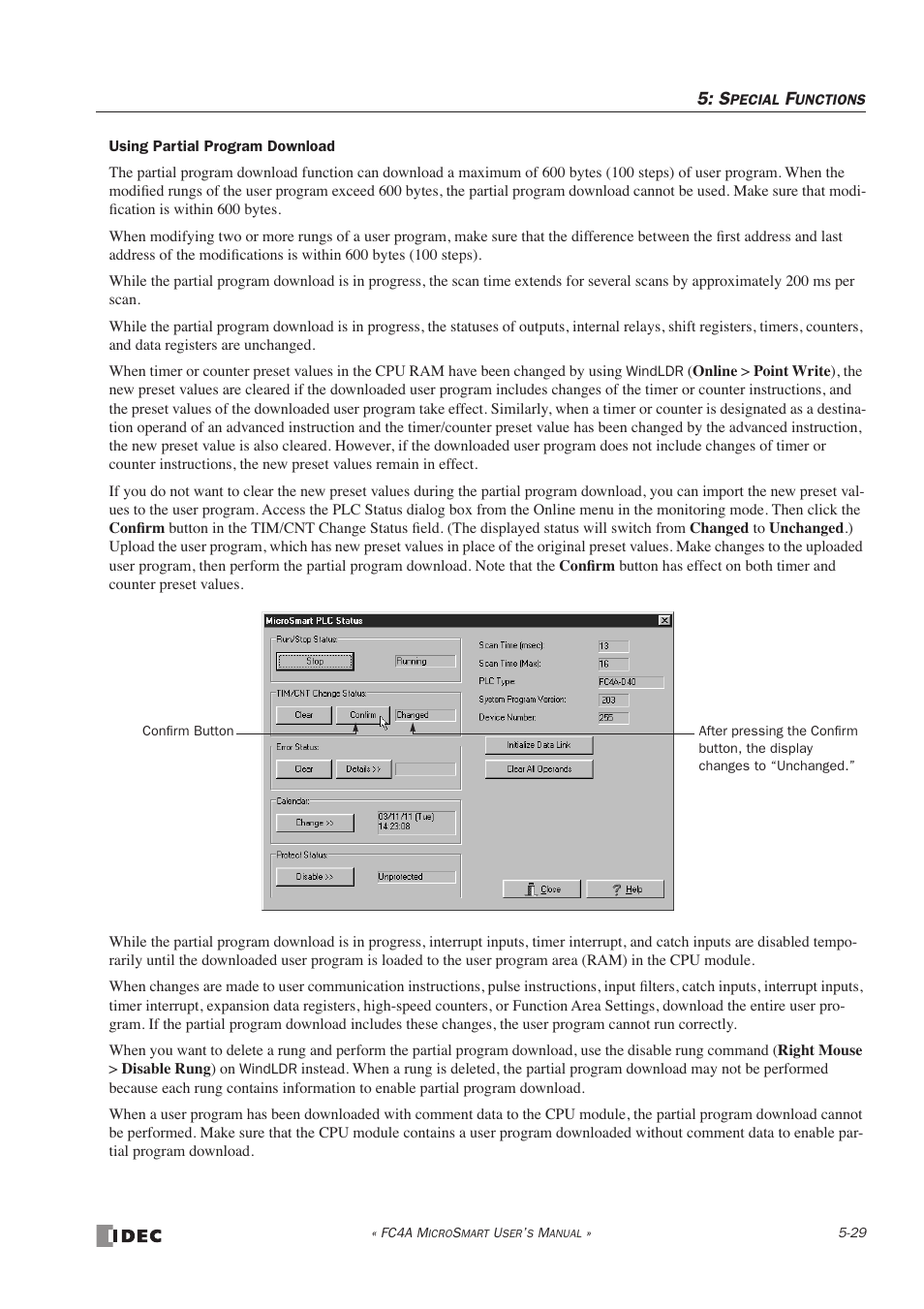 IDEC MicroSmart User Manual | Page 149 / 525