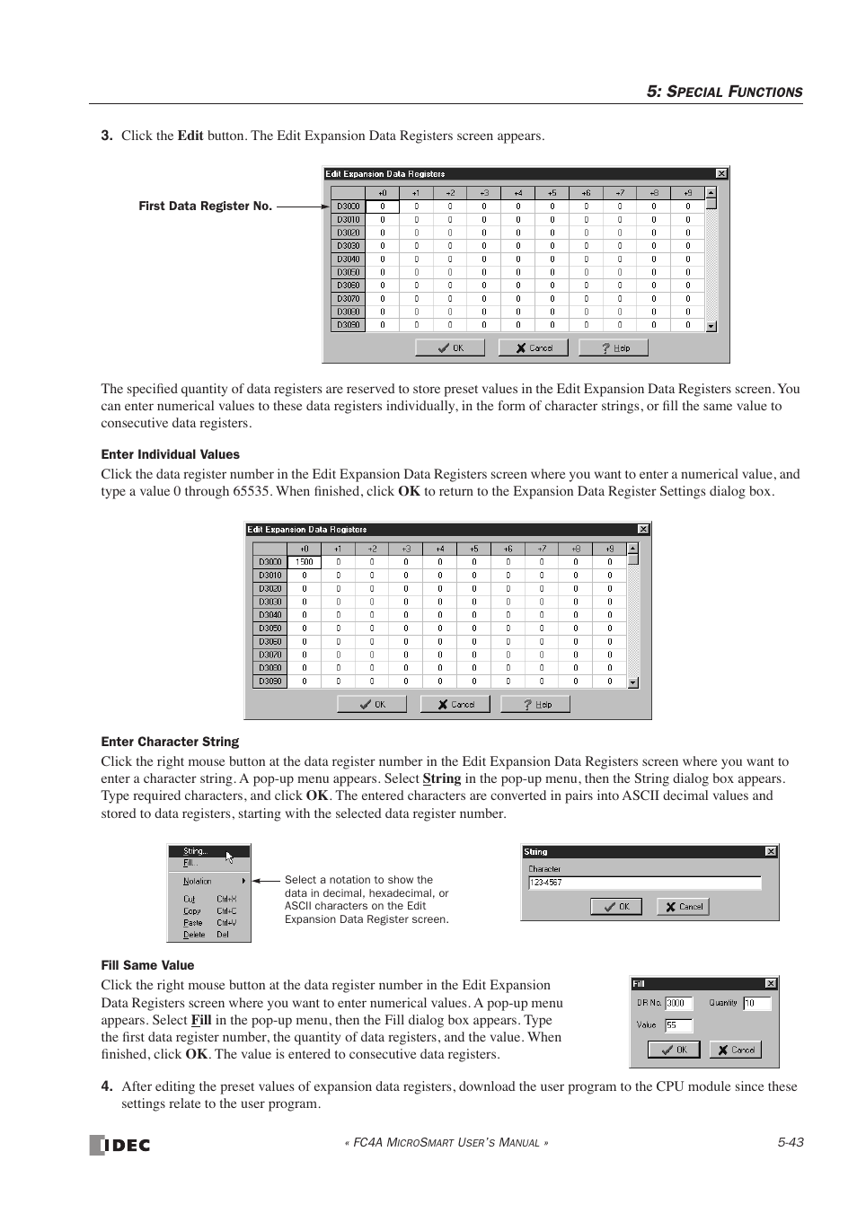 IDEC MicroSmart User Manual | Page 163 / 525