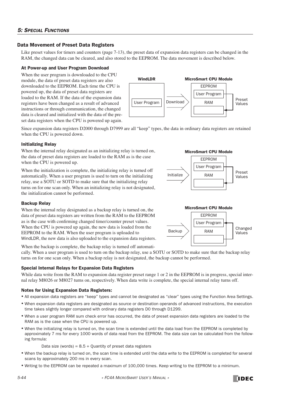 IDEC MicroSmart User Manual | Page 164 / 525