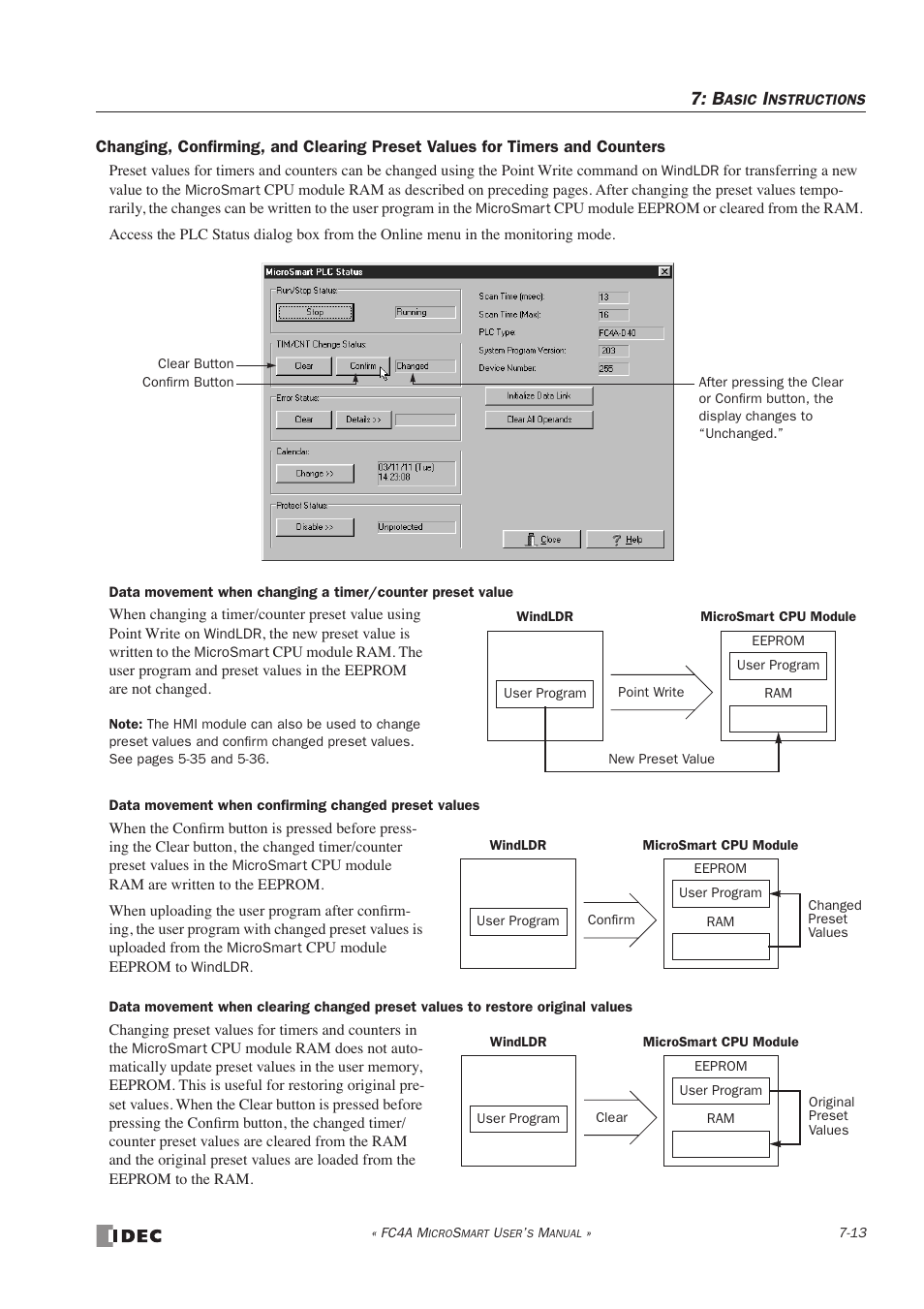 IDEC MicroSmart User Manual | Page 197 / 525