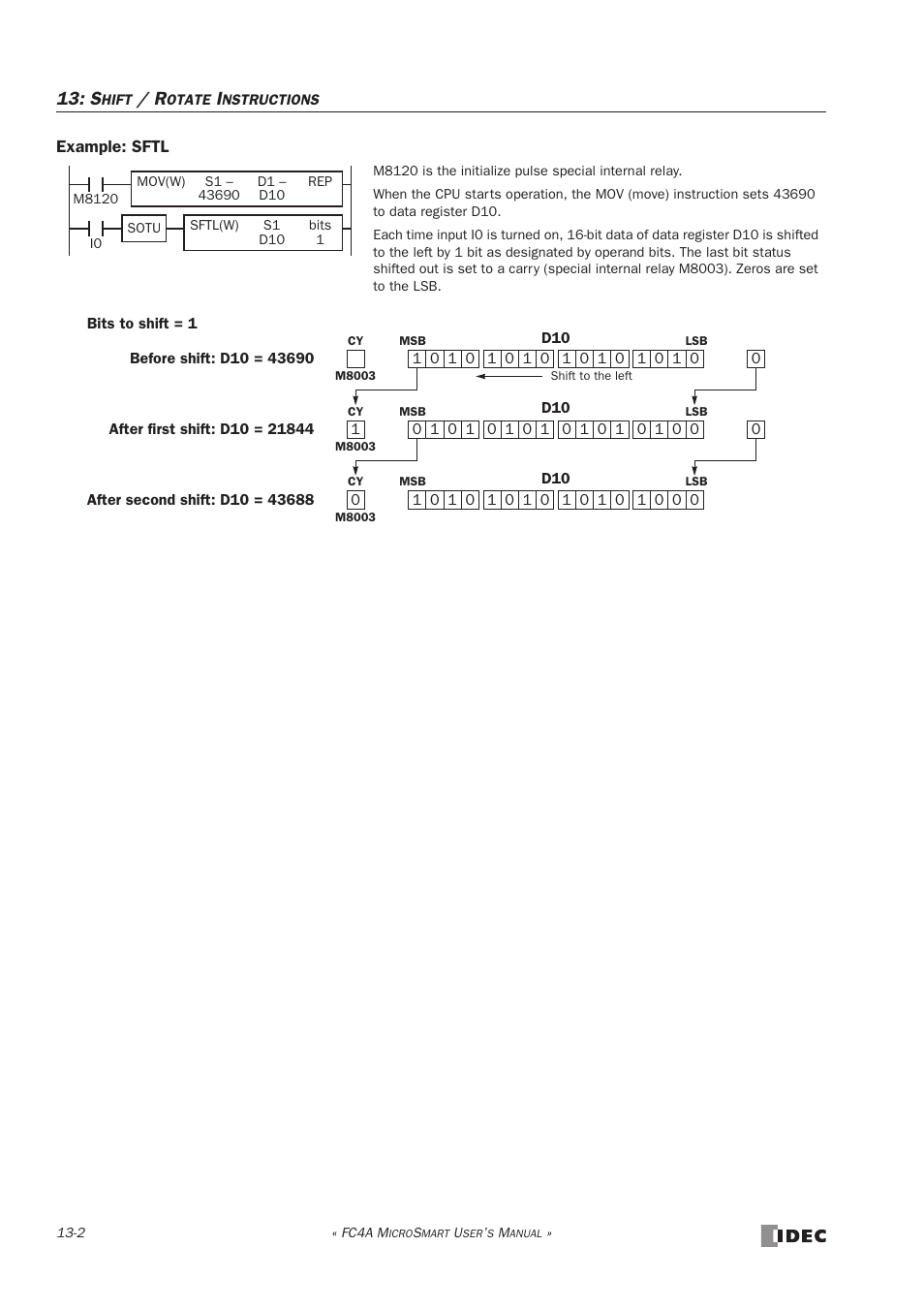 IDEC MicroSmart User Manual | Page 246 / 525