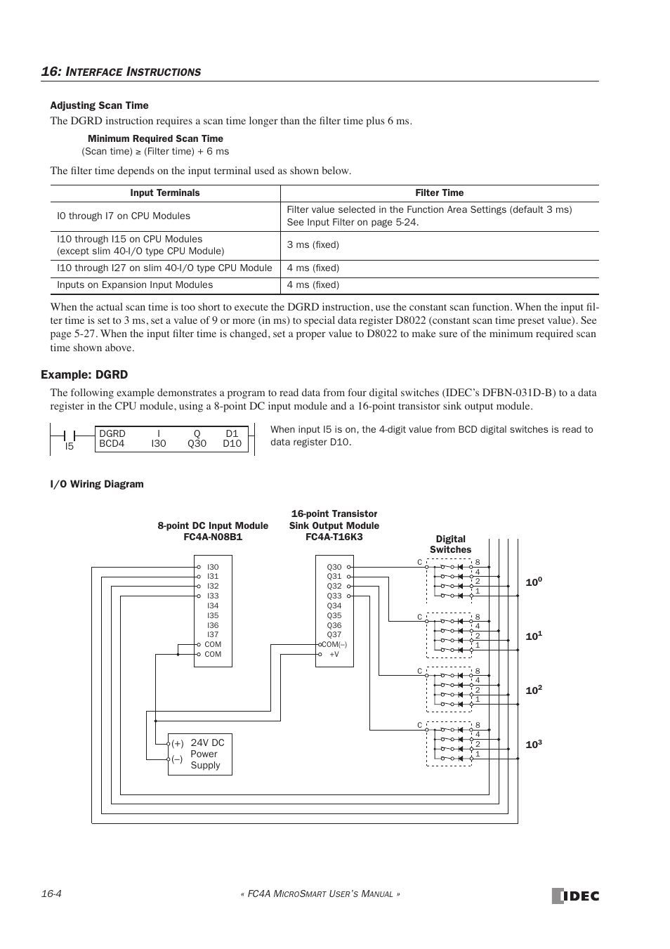 Example: dgrd | IDEC MicroSmart User Manual | Page 278 / 525