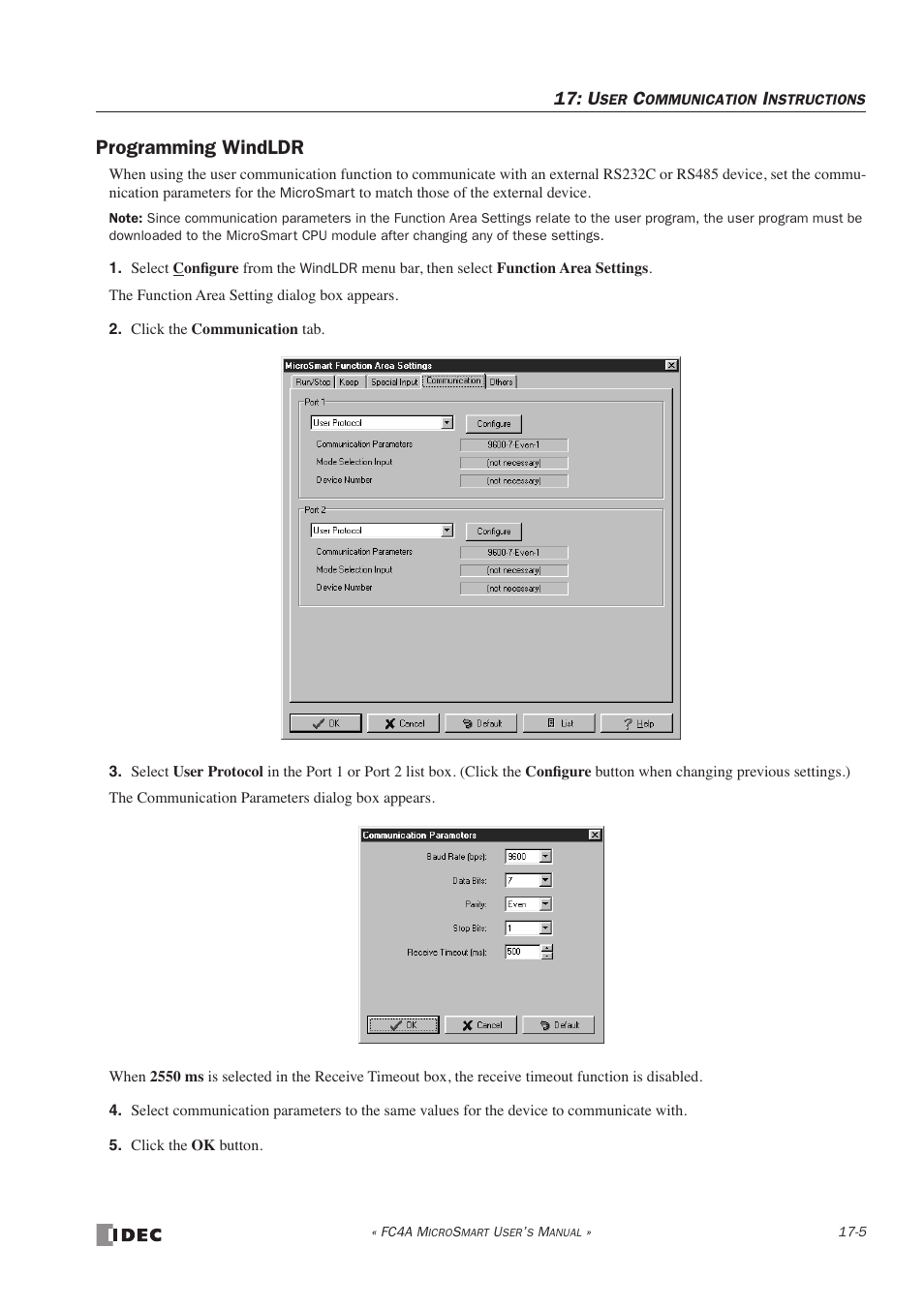 Programming windldr, Programming windldr -5 | IDEC MicroSmart User Manual | Page 283 / 525