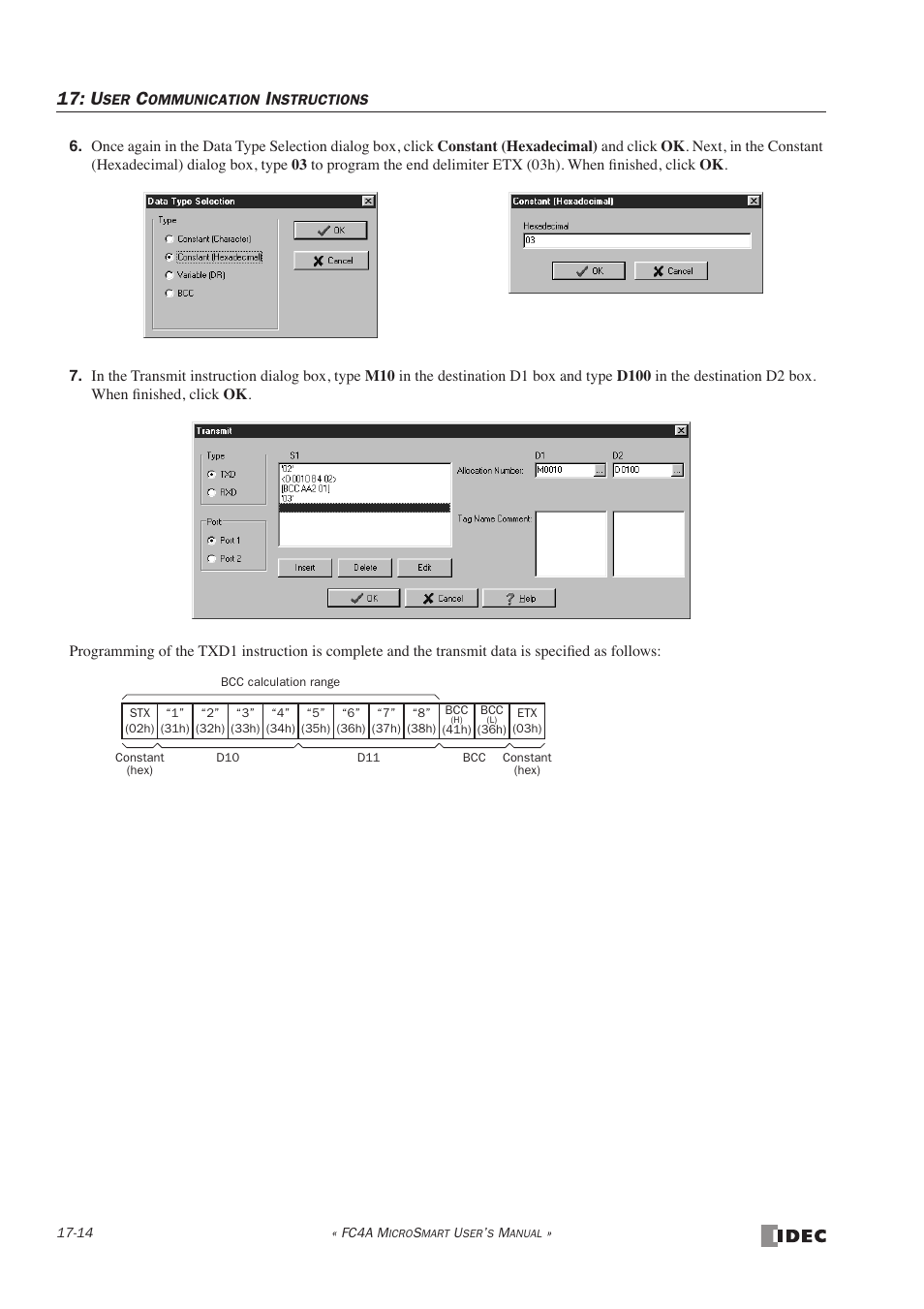 IDEC MicroSmart User Manual | Page 292 / 525