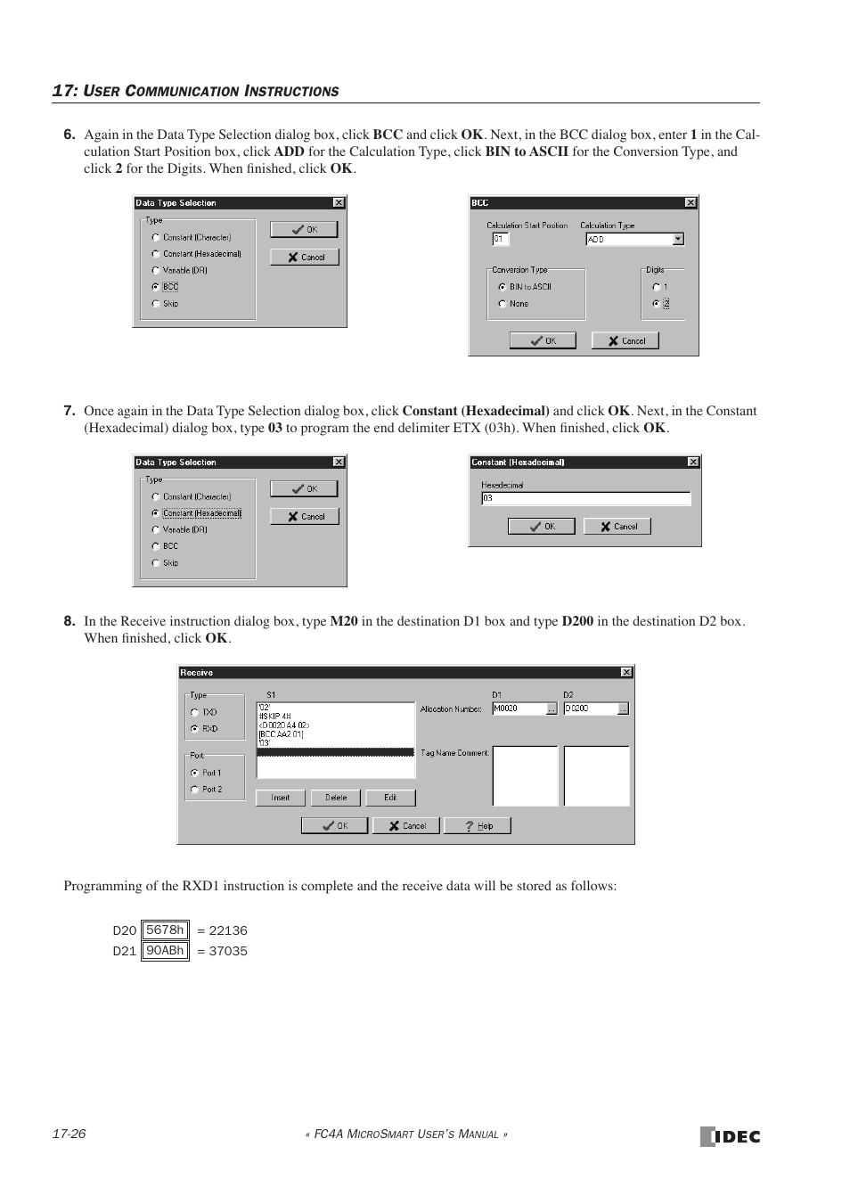 IDEC MicroSmart User Manual | Page 304 / 525