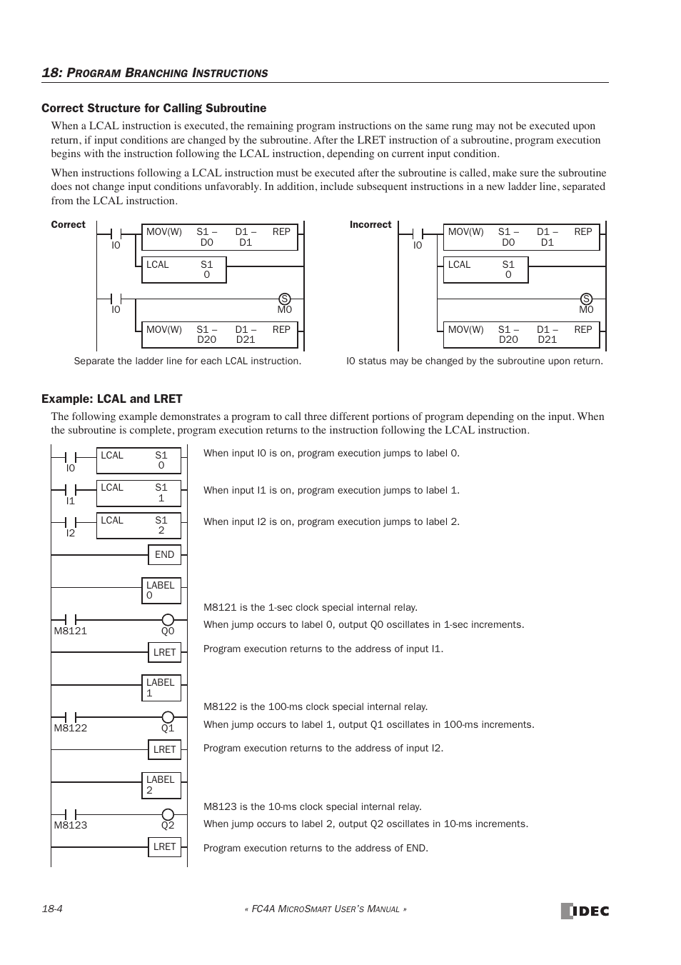 IDEC MicroSmart User Manual | Page 318 / 525