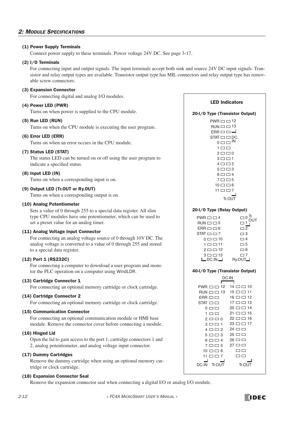 IDEC MicroSmart User Manual | Page 32 / 525