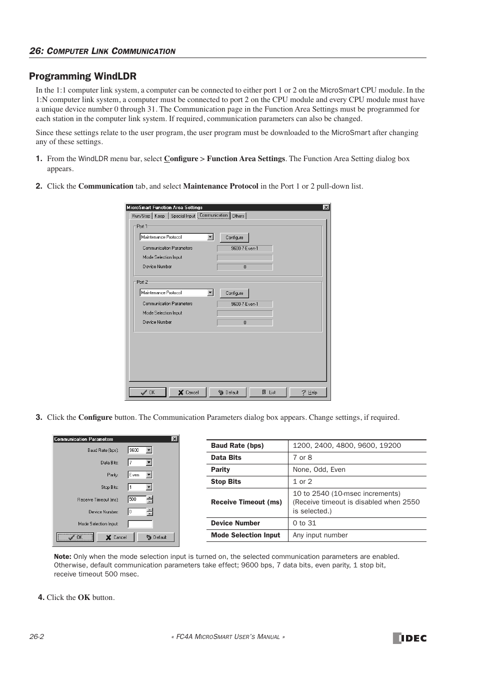 Programming windldr, Programming windldr -2 | IDEC MicroSmart User Manual | Page 422 / 525