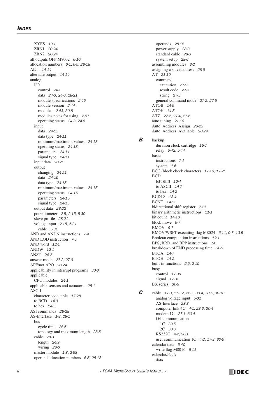 IDEC MicroSmart User Manual | Page 514 / 525