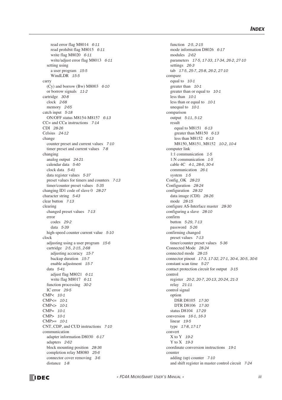 IDEC MicroSmart User Manual | Page 515 / 525