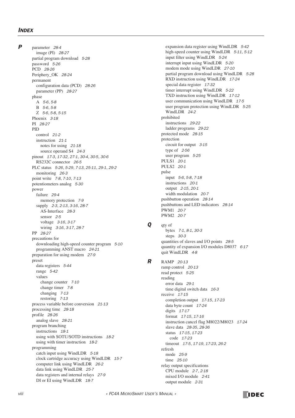 IDEC MicroSmart User Manual | Page 520 / 525