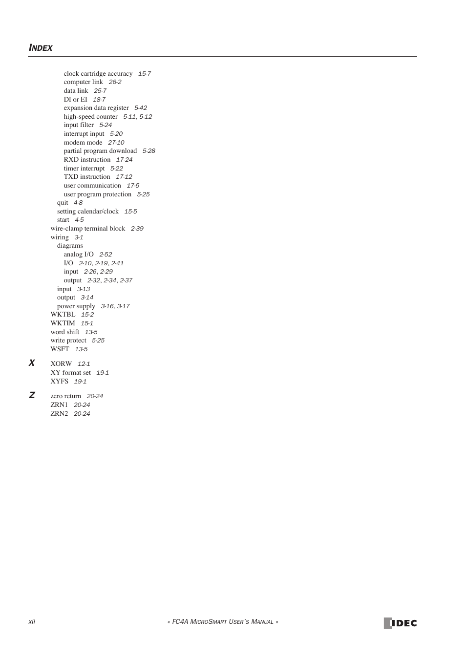 IDEC MicroSmart User Manual | Page 524 / 525