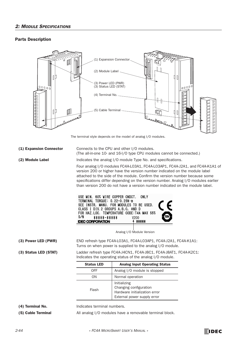 IDEC MicroSmart User Manual | Page 64 / 525