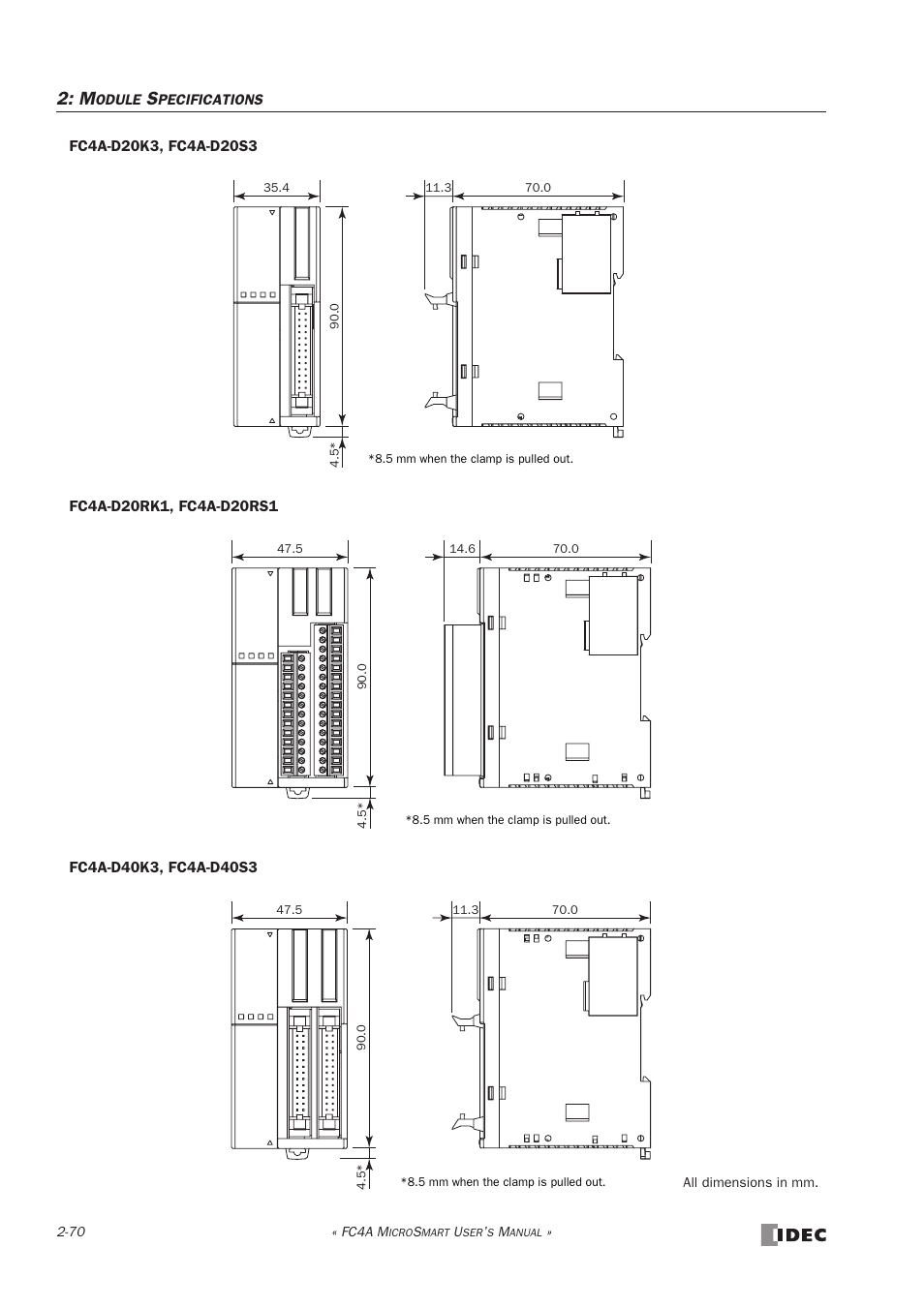 IDEC MicroSmart User Manual | Page 90 / 525