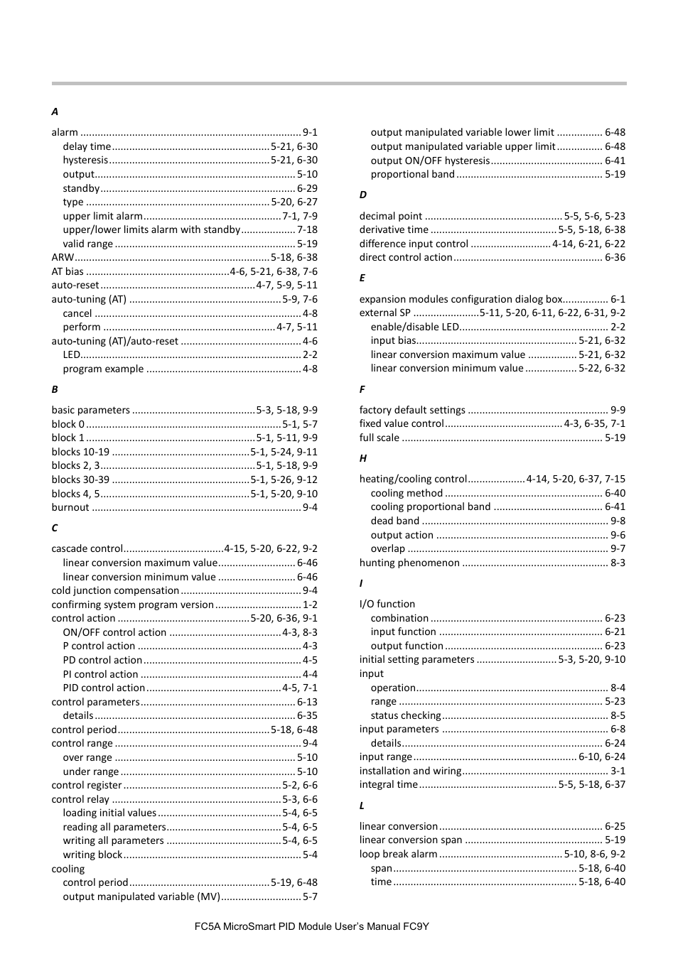 Ndex | IDEC MicroSmart Pentra User Manual | Page 160 / 162