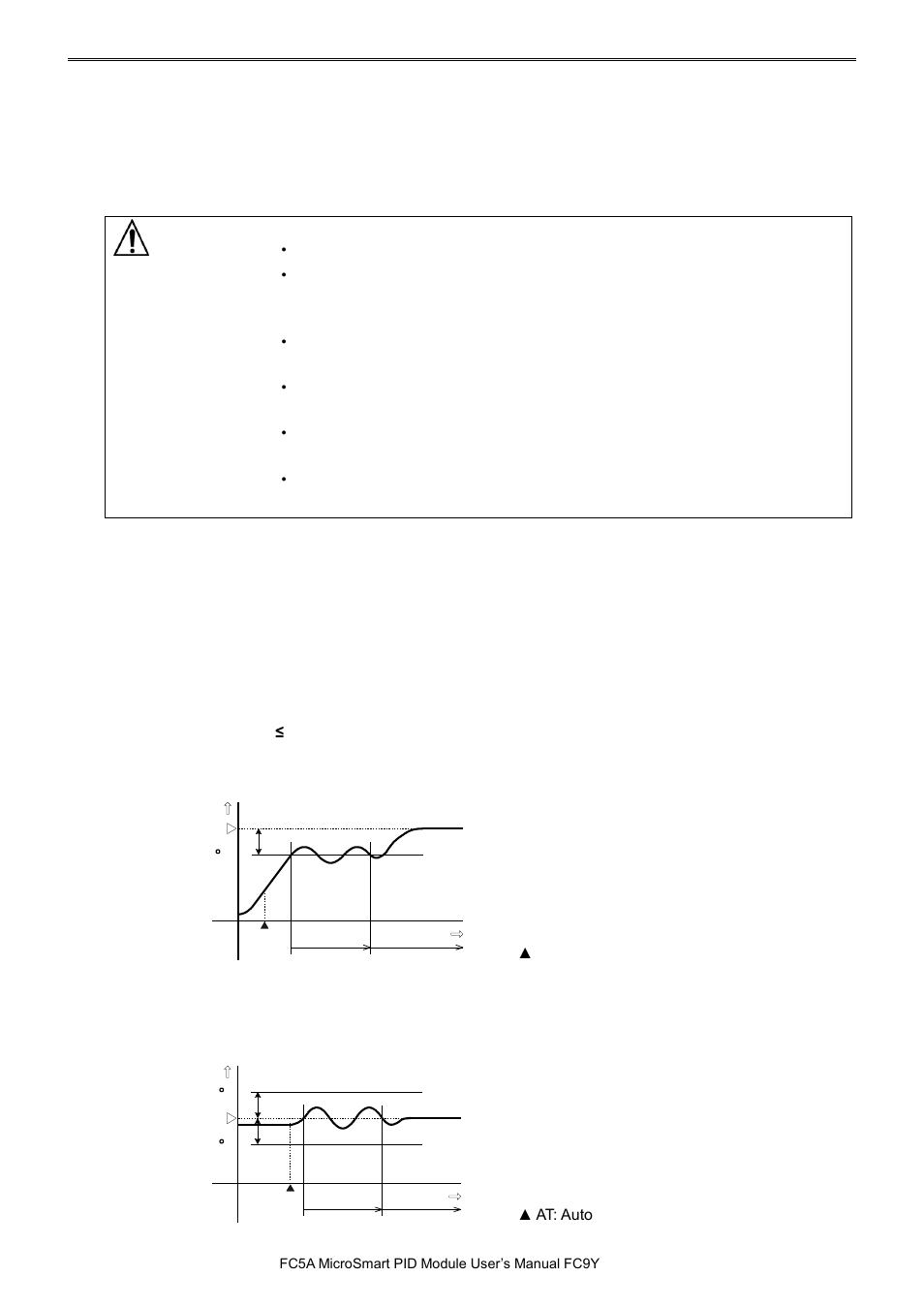 Auto-tuning (at)/auto-reset, Auto-tuning (at)/auto-reset -6, Caution | Pid m | IDEC MicroSmart Pentra User Manual | Page 29 / 162