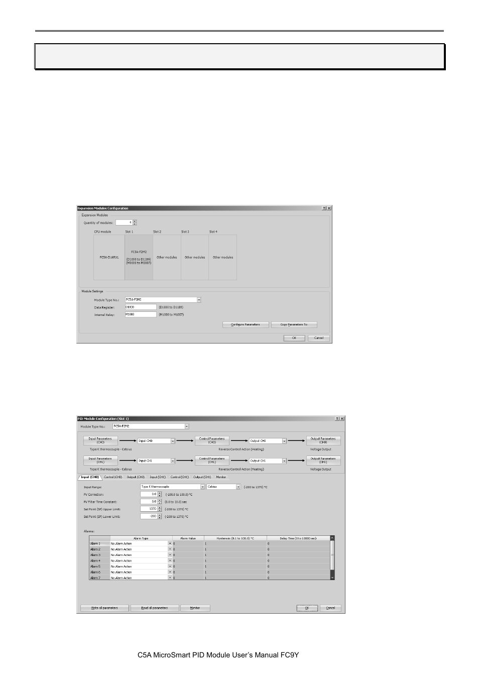 Configuring pid module using windldr, Procedure to configure the pid module, Onfiguring | Pid m, Odule, Sing, Ldr -1, Procedure to configure the pid module -1 | IDEC MicroSmart Pentra User Manual | Page 66 / 162