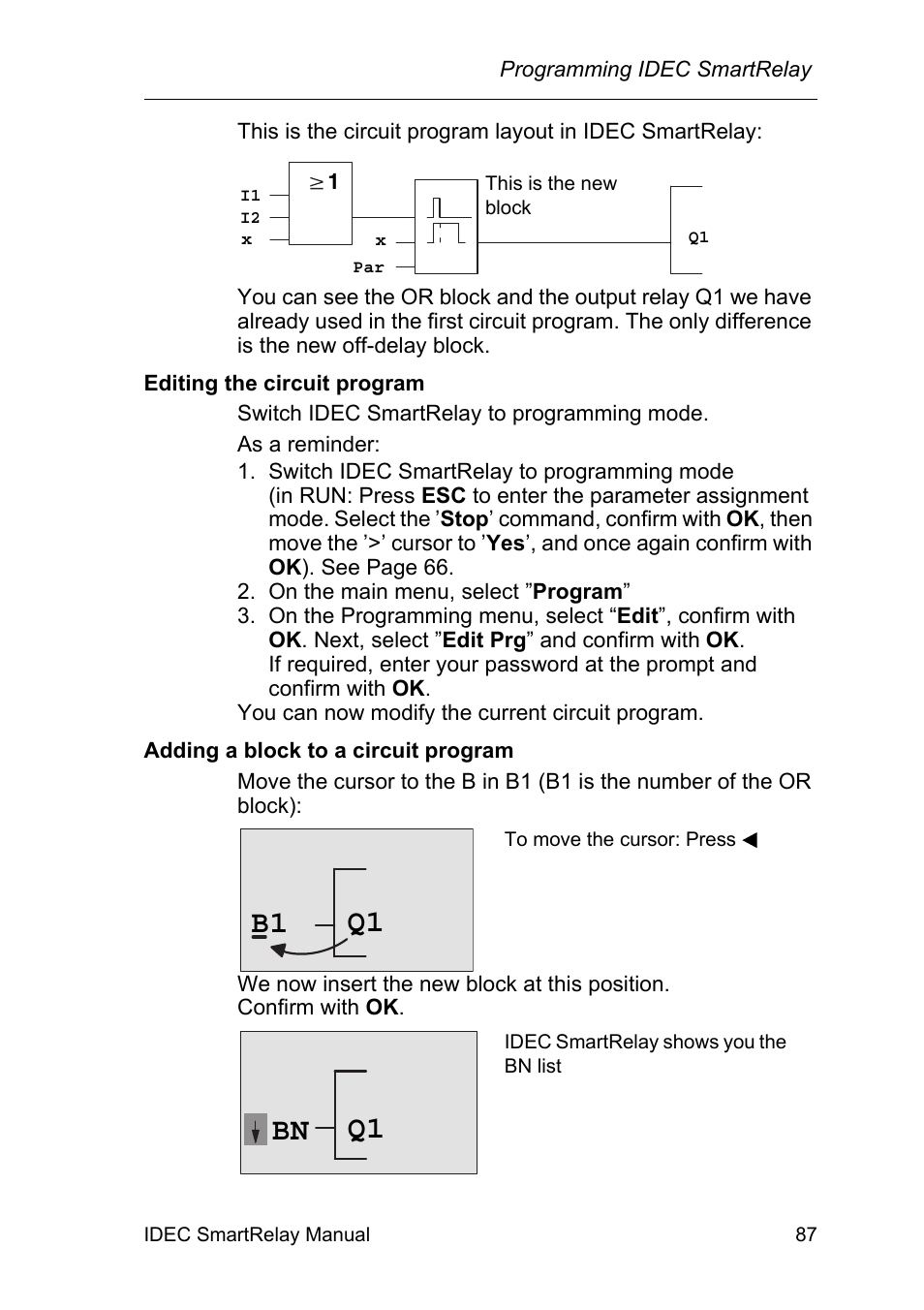 Q1 b1, Q1 bn | IDEC FL1E SmartRelay User Manual | Page 101 / 356