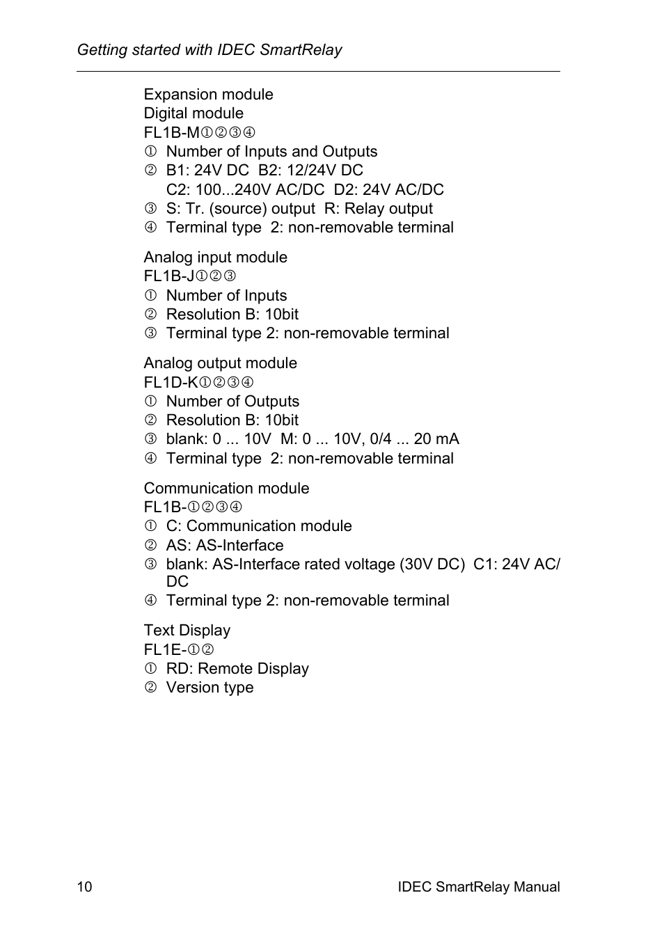 IDEC FL1E SmartRelay User Manual | Page 24 / 356